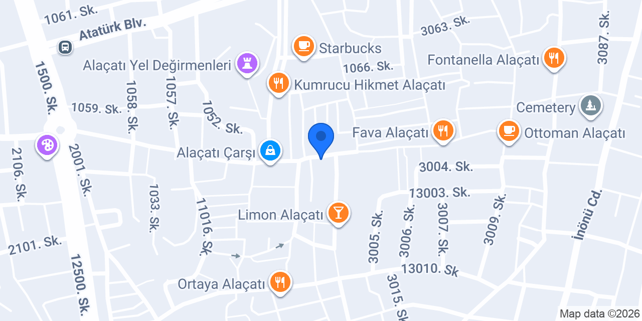 Brandeyes Alaçatı konumu