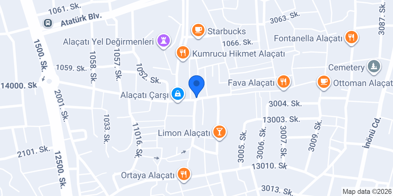 BLUEMINT Alaçatı konumu