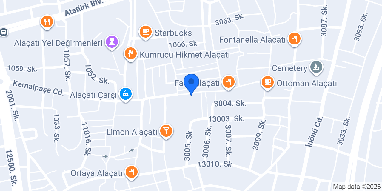 Kavaköy Alaçatı Dondurma konumu