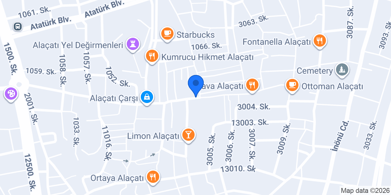 Berk Optik / Alaçatı konumu