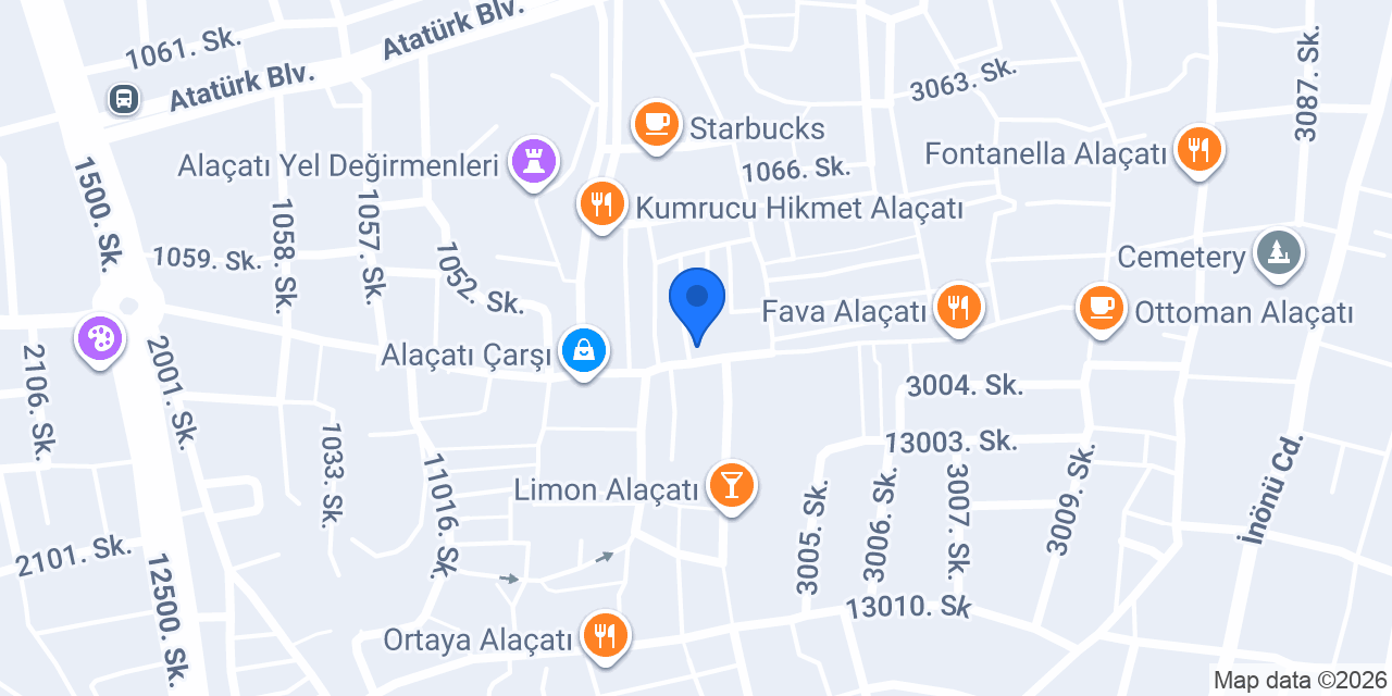Superstep Alaçatı konumu