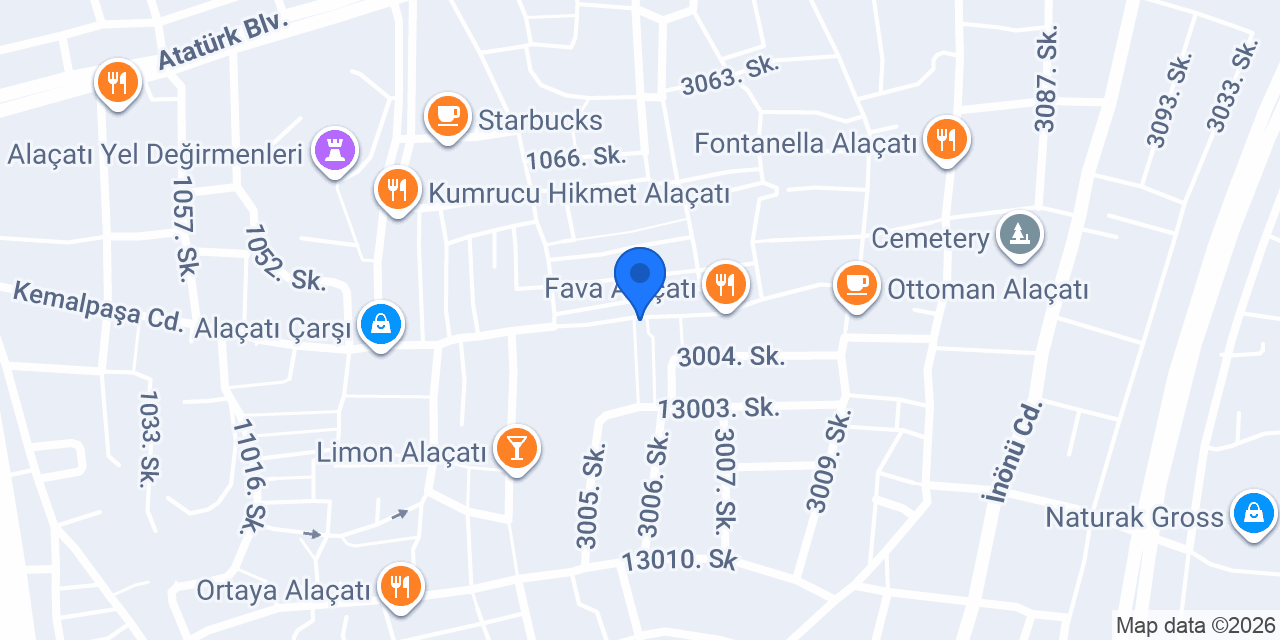Bi Tek Alaçatı konumu