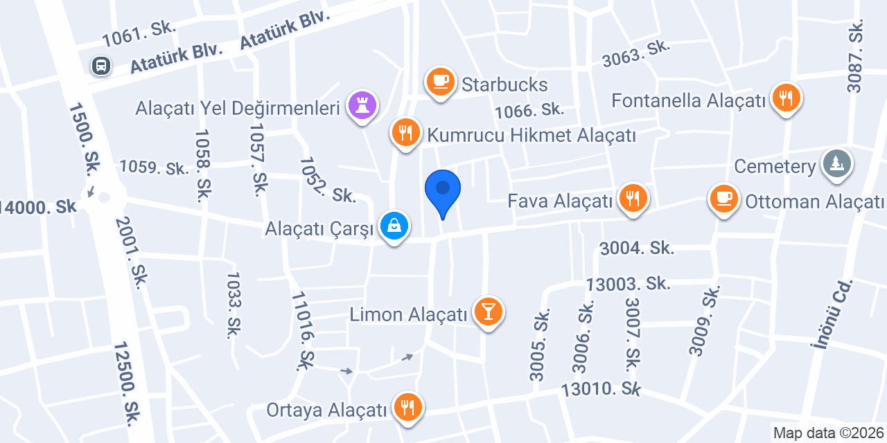Salkım Söğüt Alacatı konumu