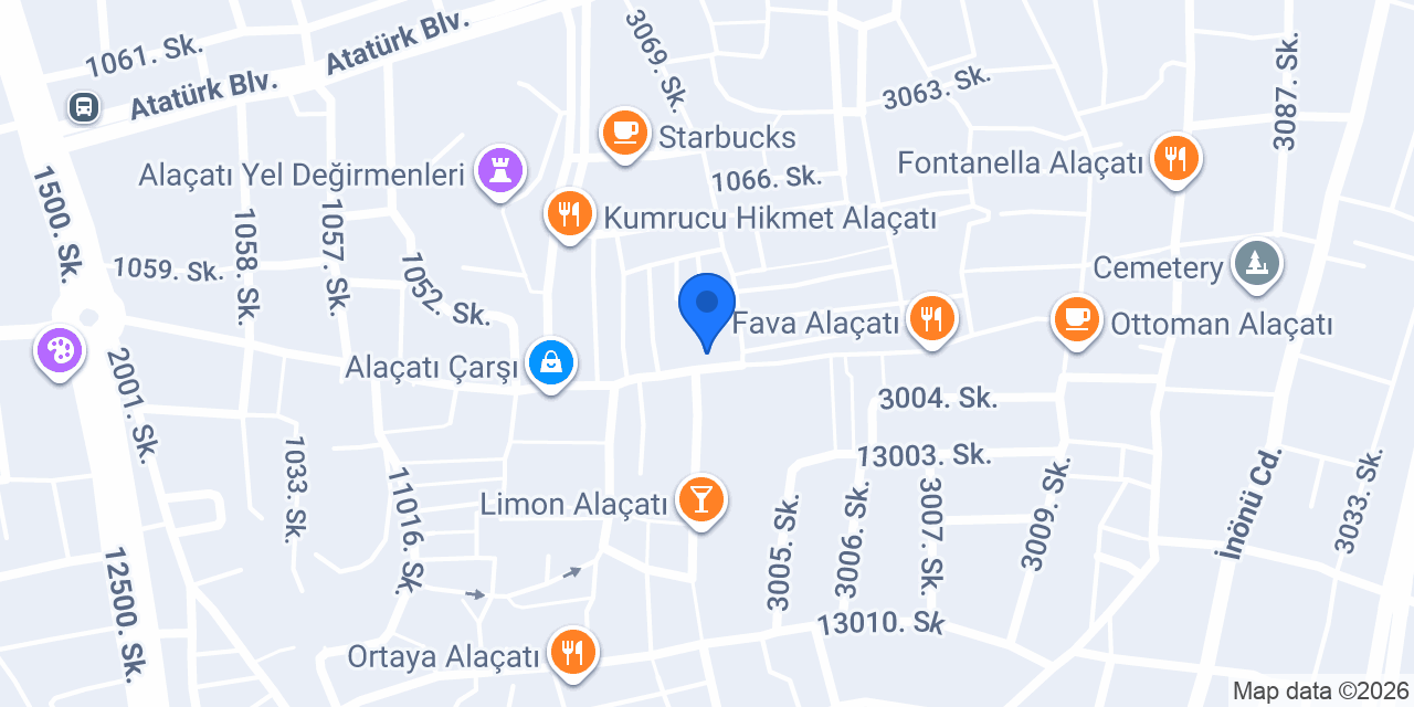 Lime Alaçatı konumu
