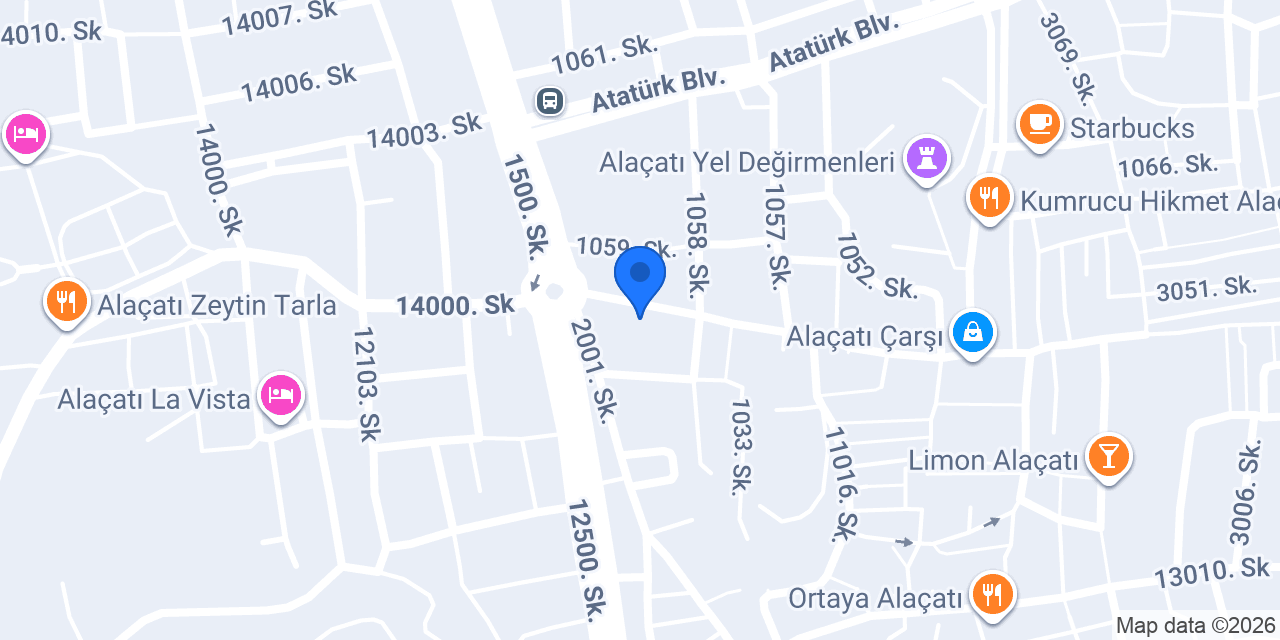 ALAÇATI VİP TRANSFER konumu