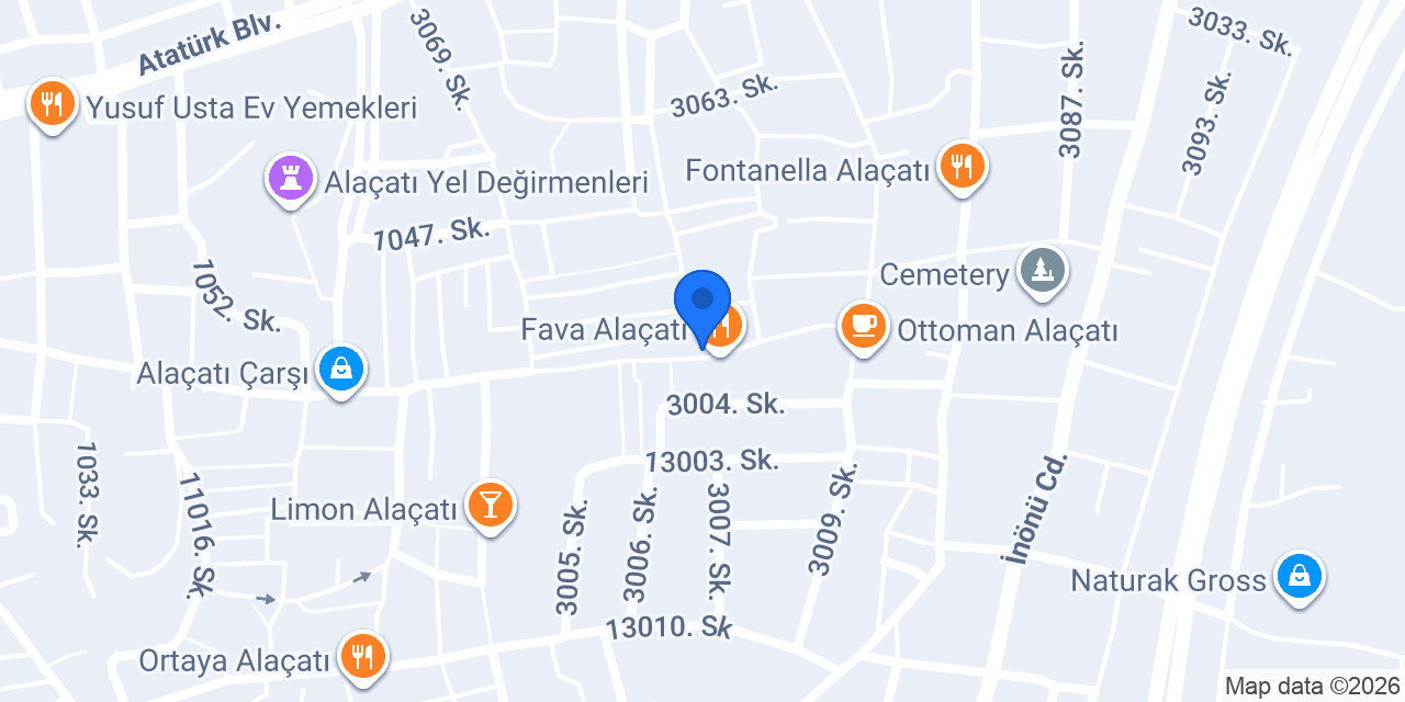 Asmalı Alaçatı konumu