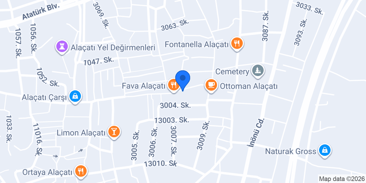 Most Alaçatı konumu