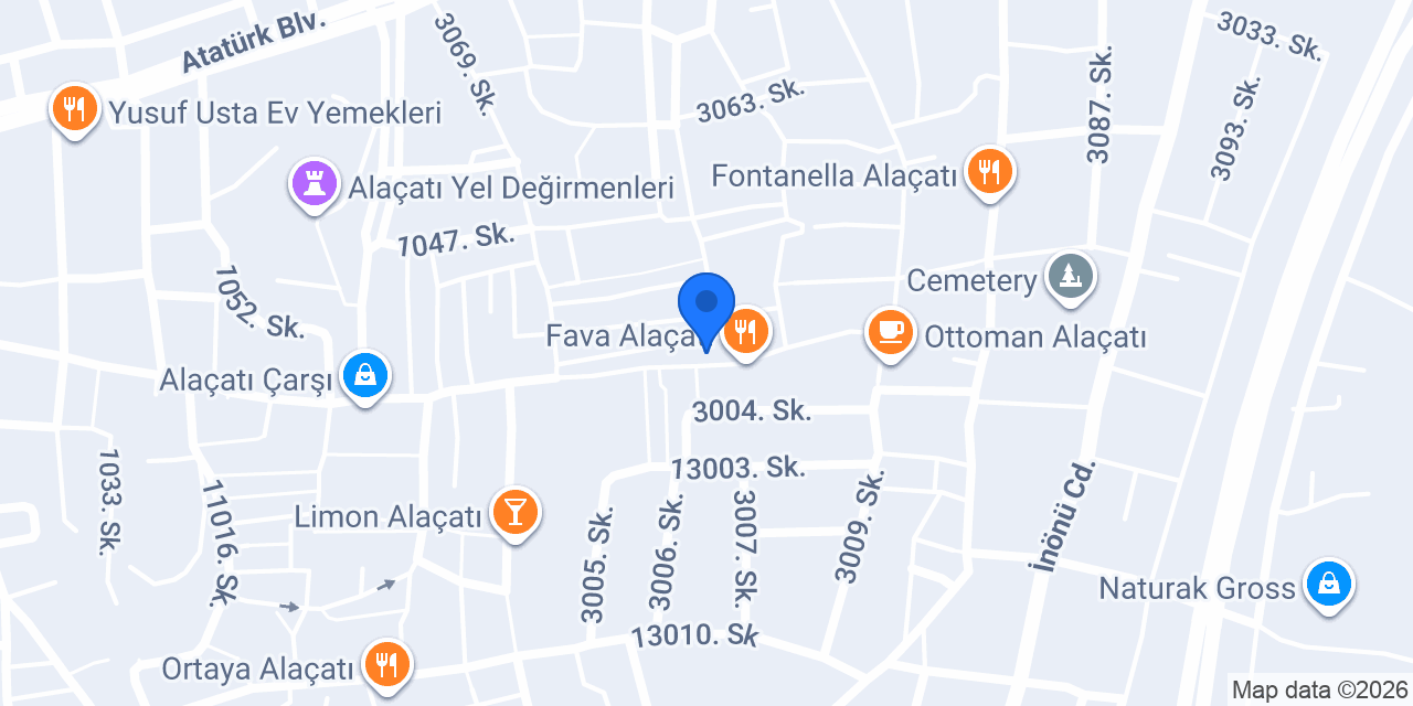 Şişarka Meyhane Alaçatı konumu