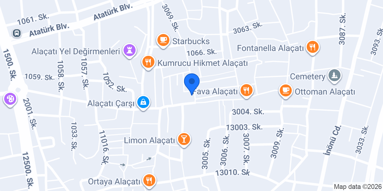 Dem Alaçatı Meyhane konumu