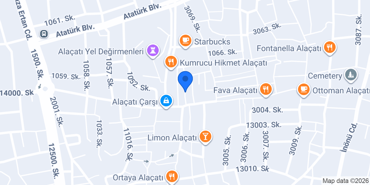 Zeta Alaçatı konumu