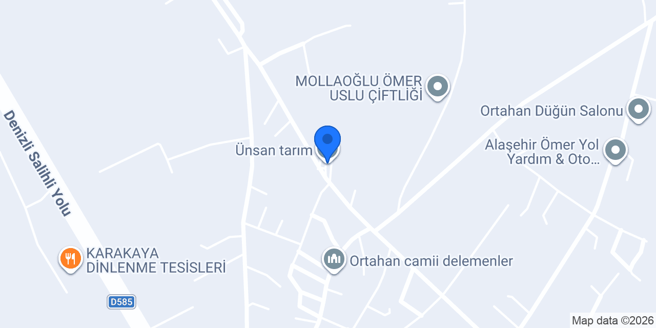 Ünsan tarım konumu