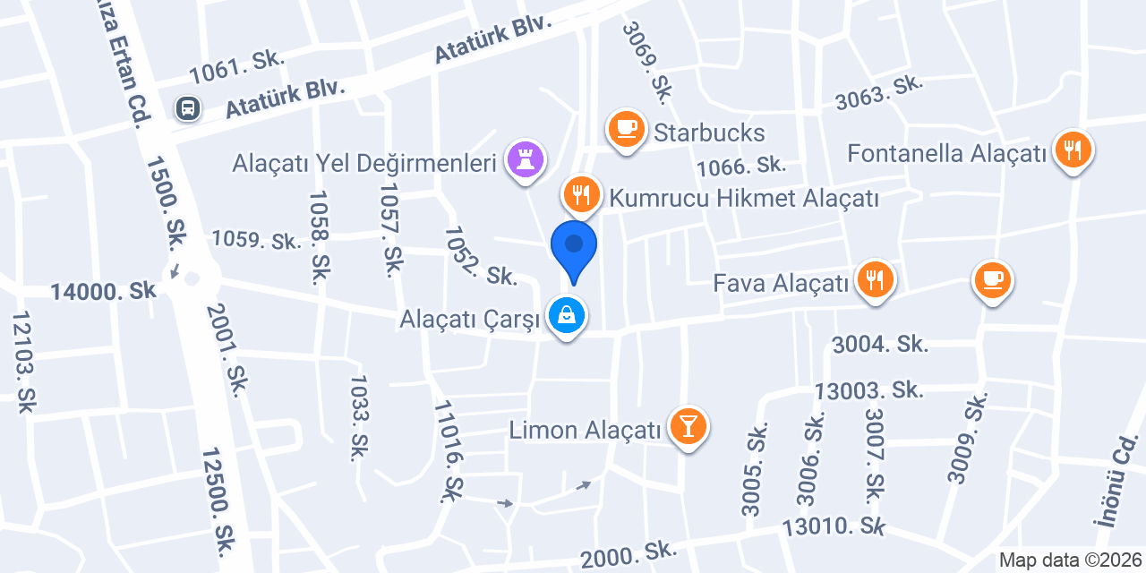 Alaçatı Kumrucu Şevki konumu