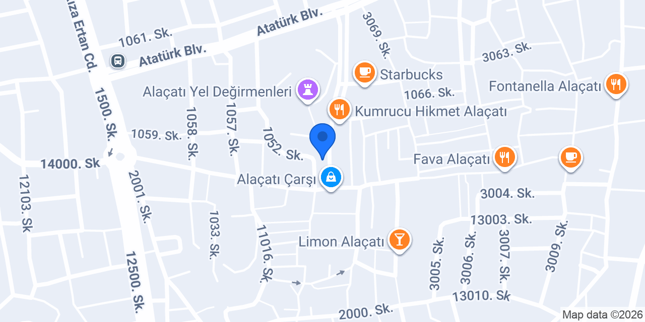 Alaçatı İmren Restaurant konumu