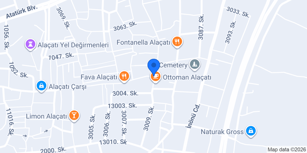Gece Yiyen Adam Alaçatı konumu