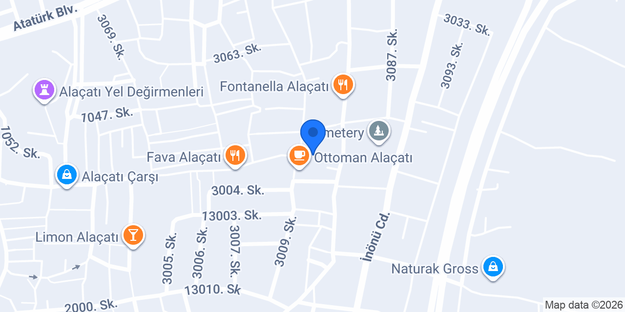 Zer Suites Alaçatı konumu