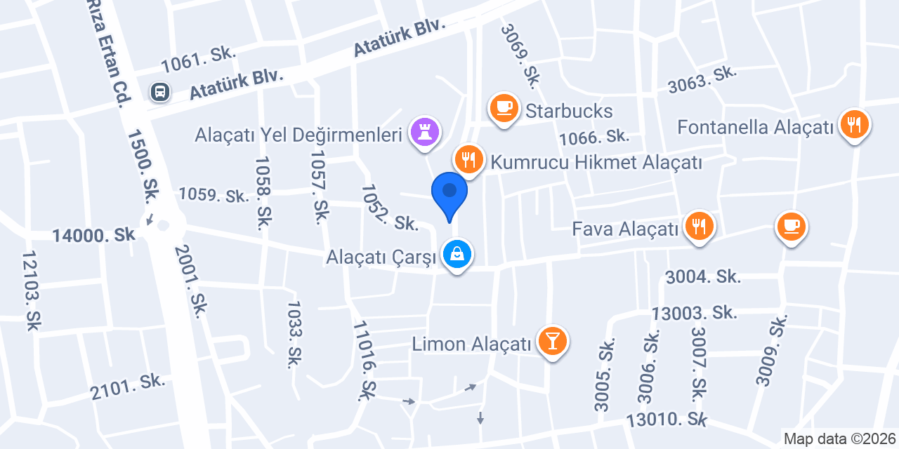 Saffet Döner Alaçatı konumu