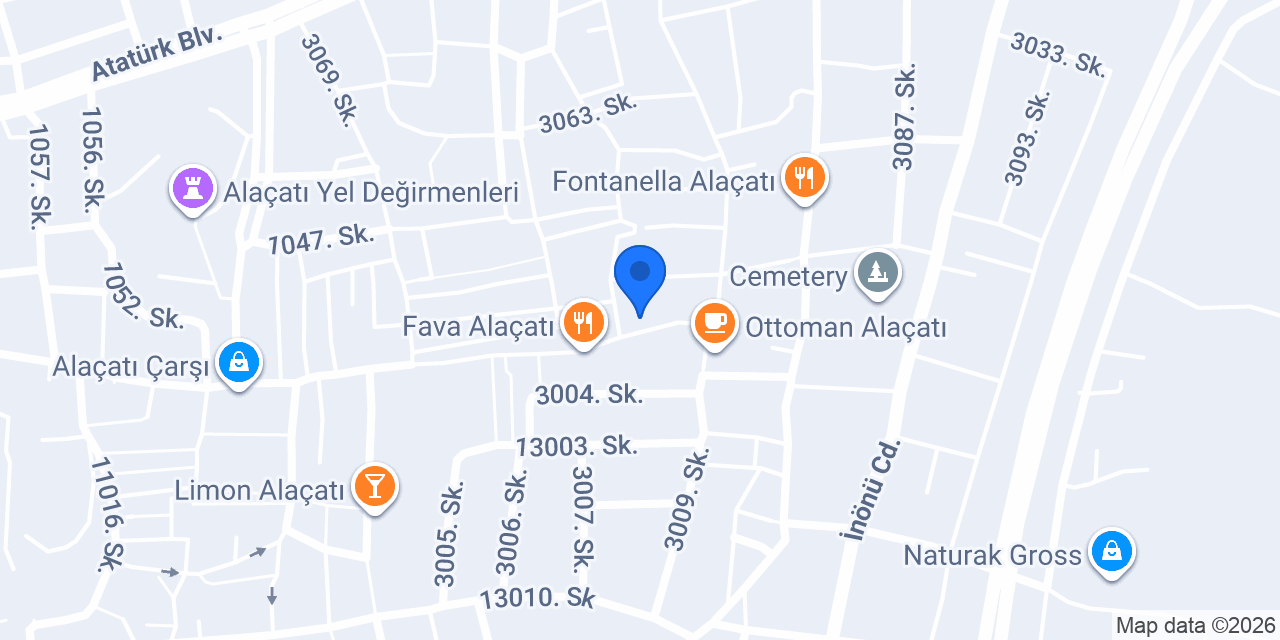 Travelers' Cafe Alaçatı konumu