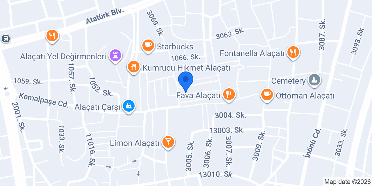 REF Alaçatı konumu
