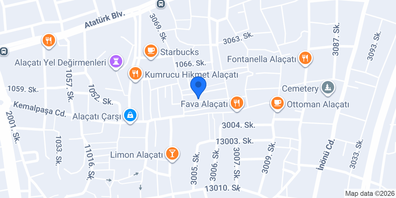 Viya alaçatı konumu