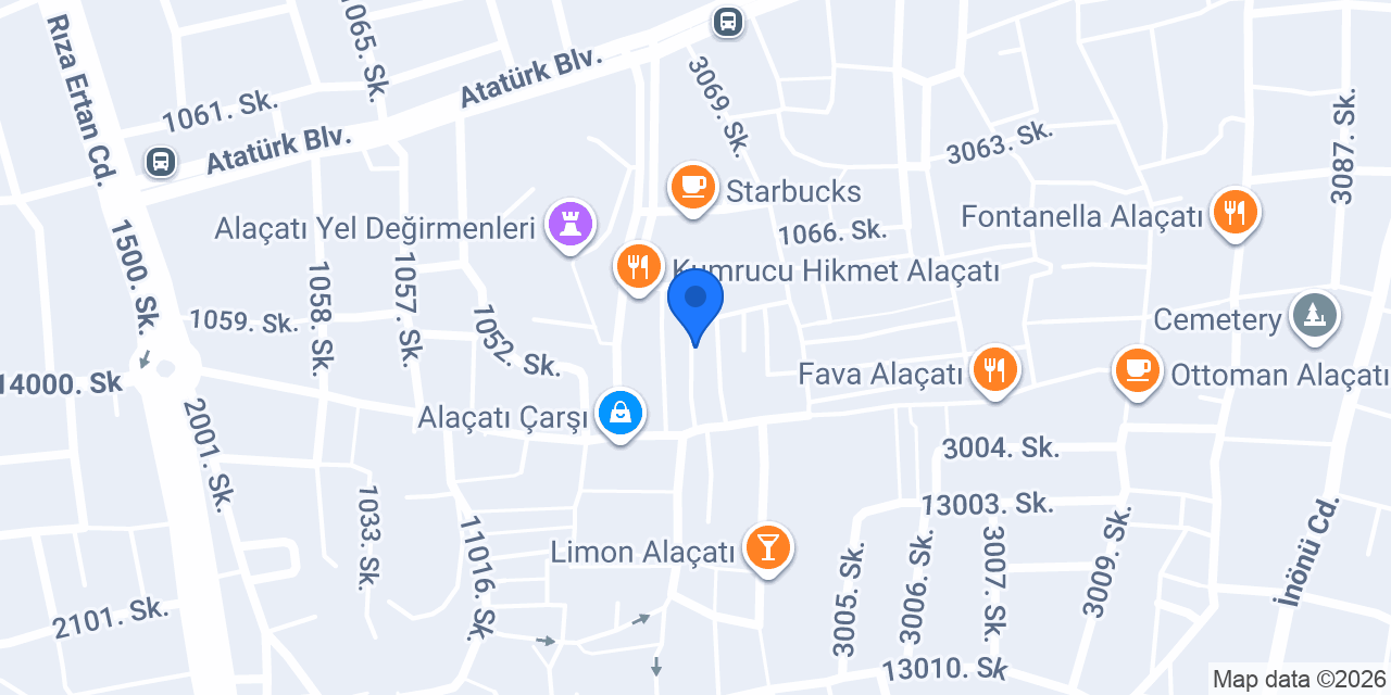 Meczup Alaçatı Meyhane konumu