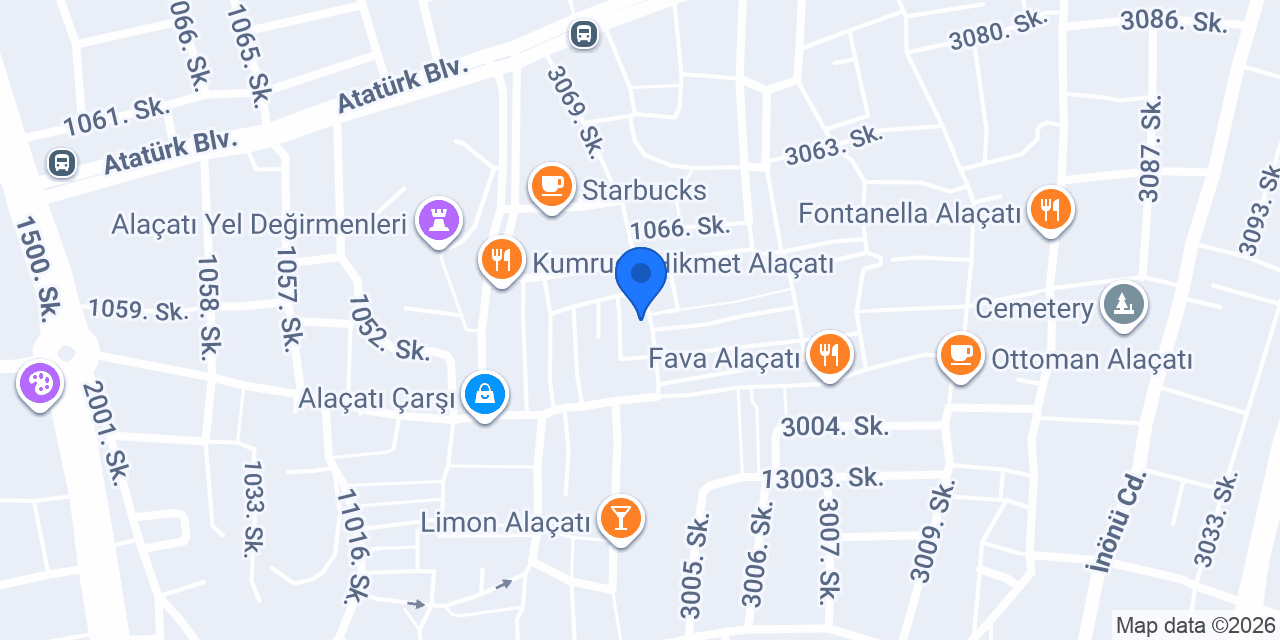 İkide2 Meyhane Alaçatı konumu