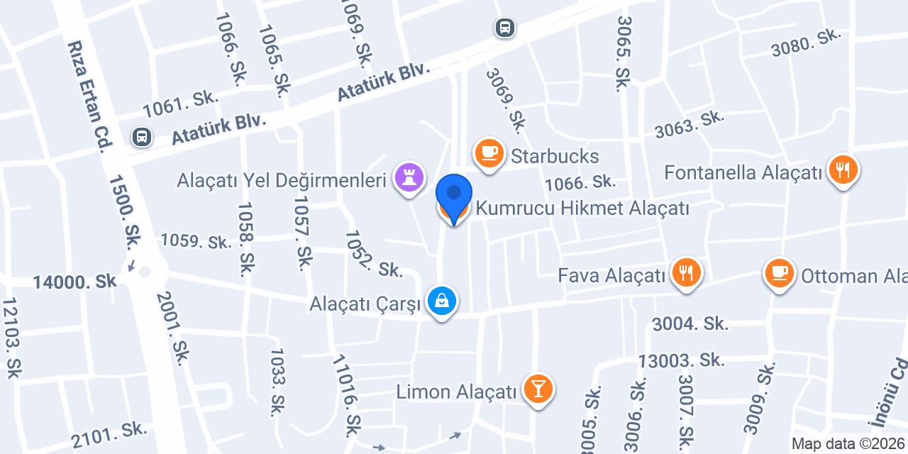 Kumrucu Hikmet Alaçatı konumu