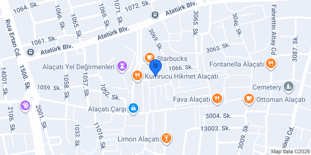beyaz ev otel konumu