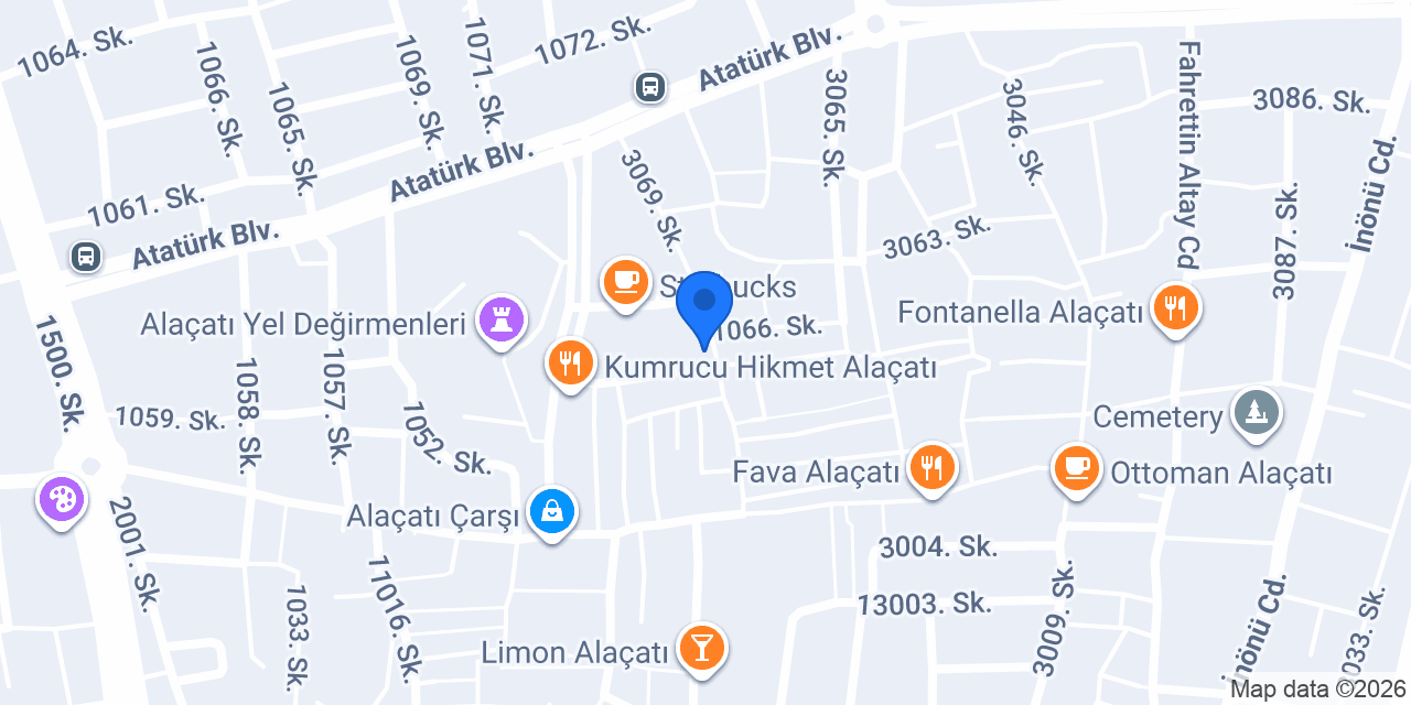 H&R Alaçatı Butik Otel konumu