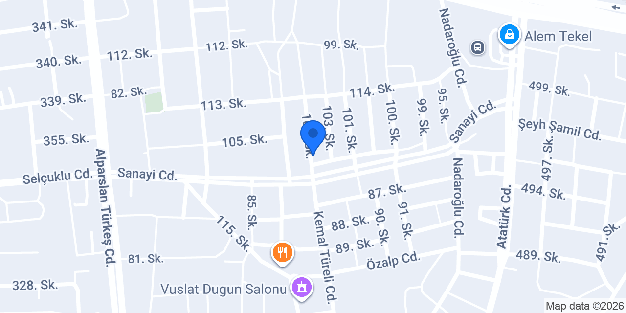 Aydın Oto Döşeme konumu