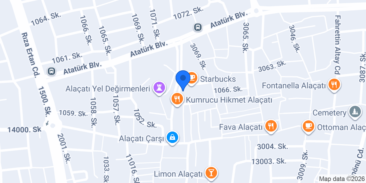 Elit Life Restoran Alaçatı konumu