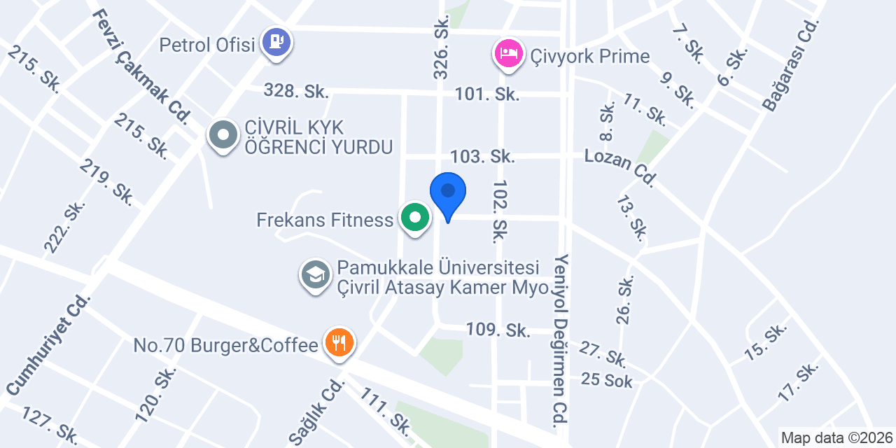 Çivril kanpüs apart konumu