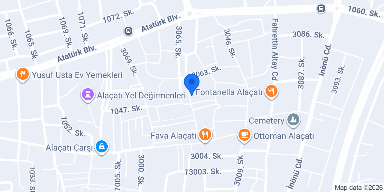 Bernadet Alaçatı konumu