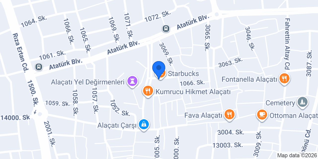 Domino's Pizza Alaçatı konumu