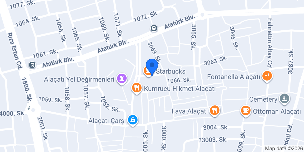 Vodafone Alaçatı konumu