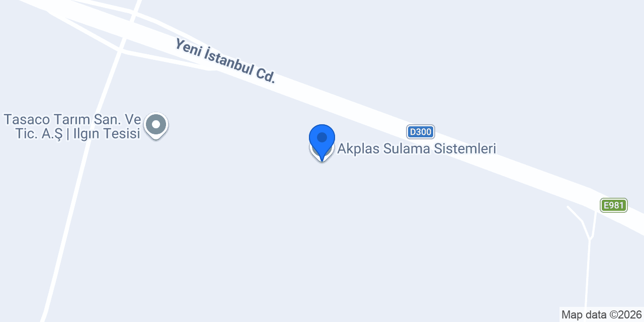 Akplas Sulama Sistemleri konumu