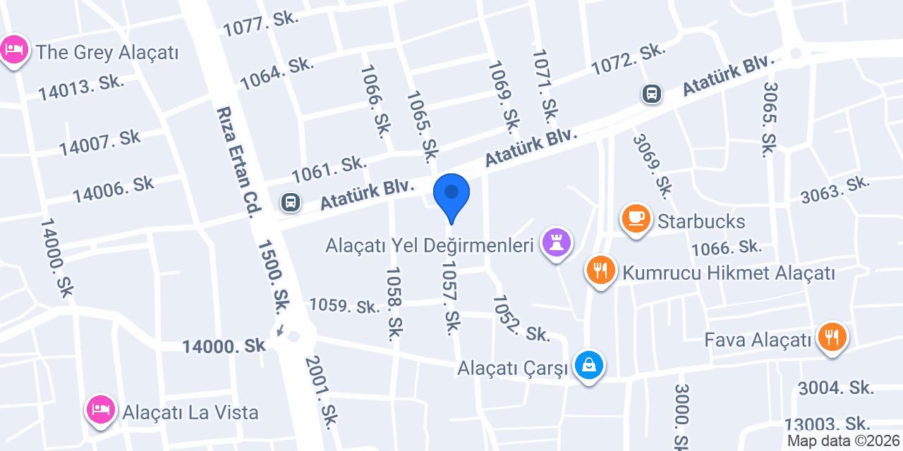 Niners Alaçatı konumu