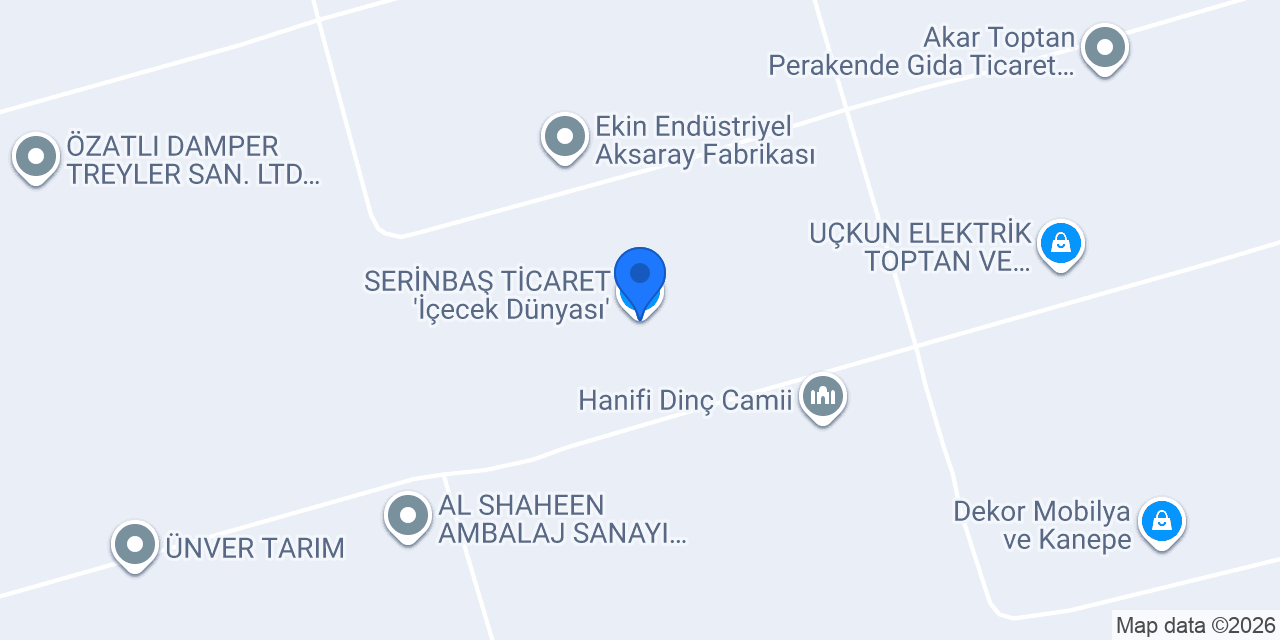 SERİNBAŞ TİCARET 'İçecek Dünyası' konumu