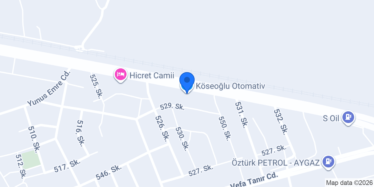 Köseoğlu Otomativ konumu