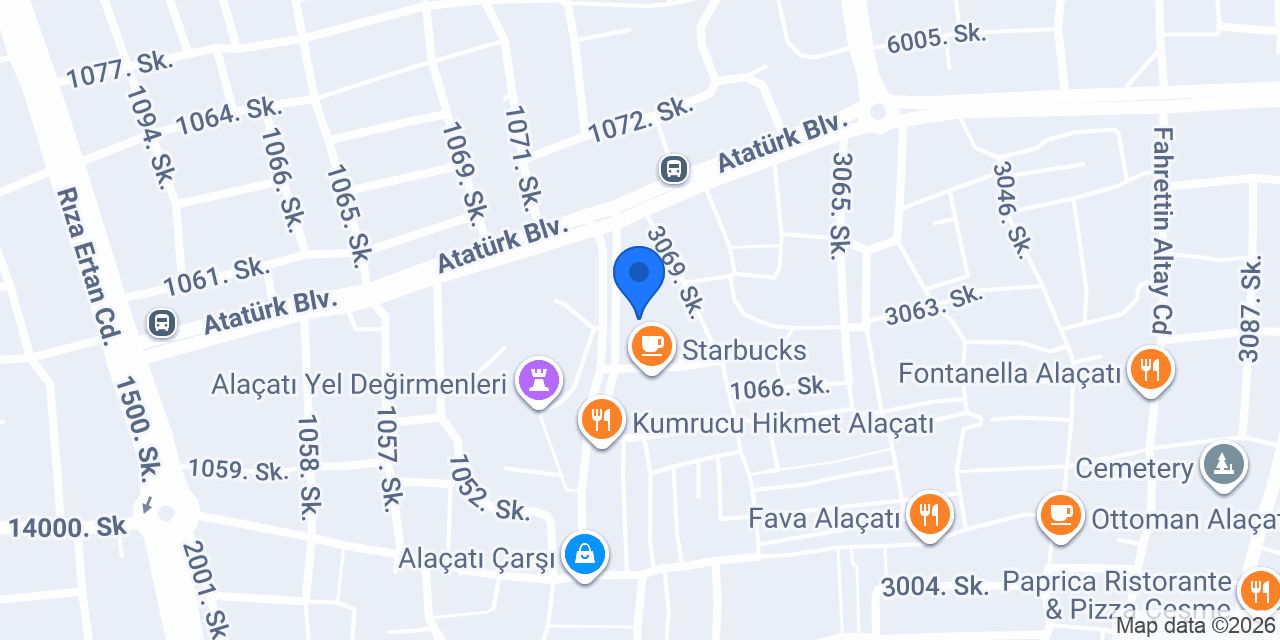 ALAÇATI RENT A CAR konumu