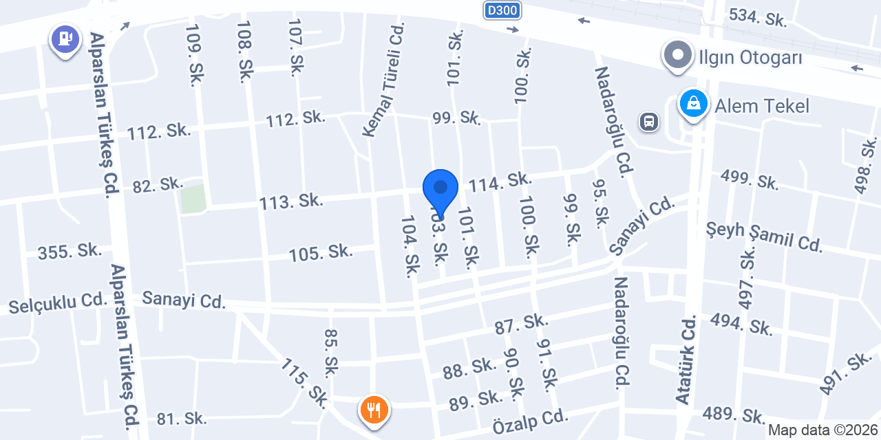 Salkımlar Mobilya ve İnşaat konumu