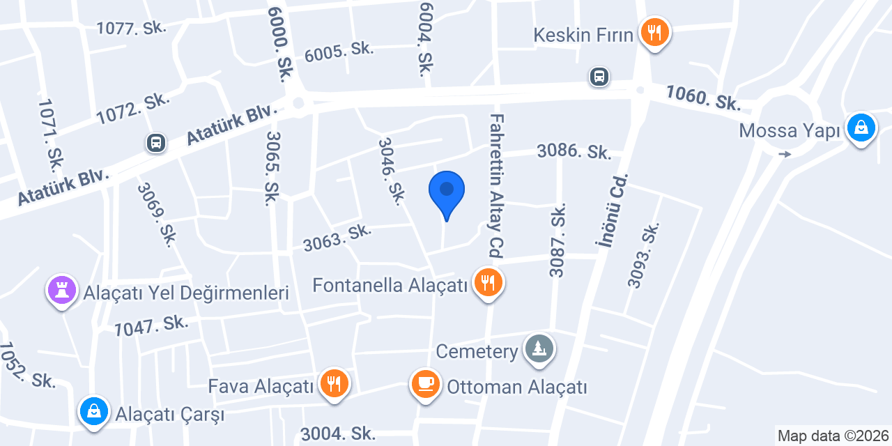 F&G Alaçatı konumu