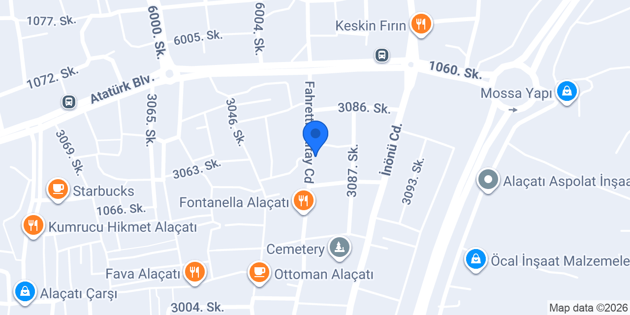 Karnelyan Alaçatı konumu