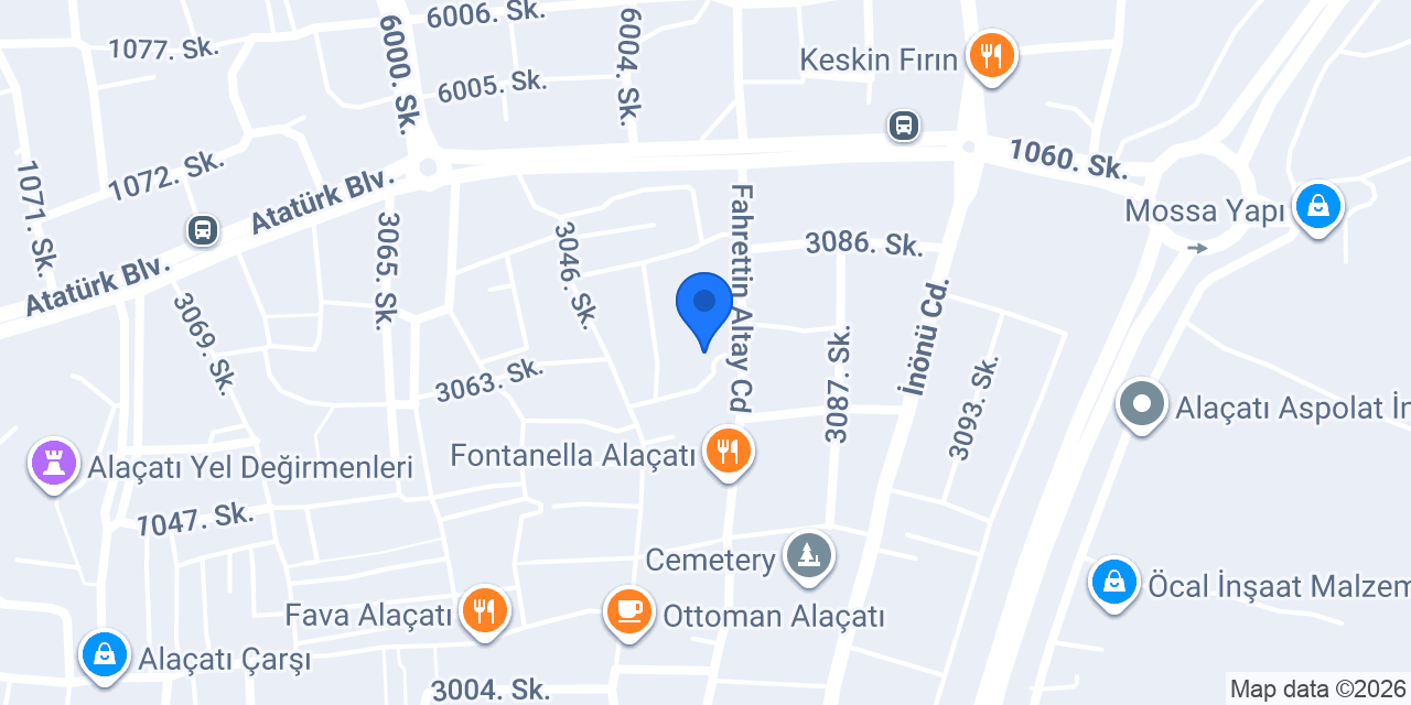 AVLU ALAÇATI Butik Otel konumu