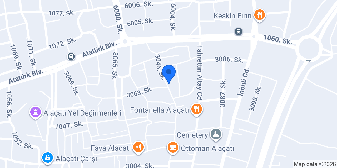 Ay Pansiyon konumu
