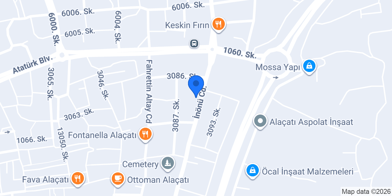 Alaçatı Koçlu Konağı konumu