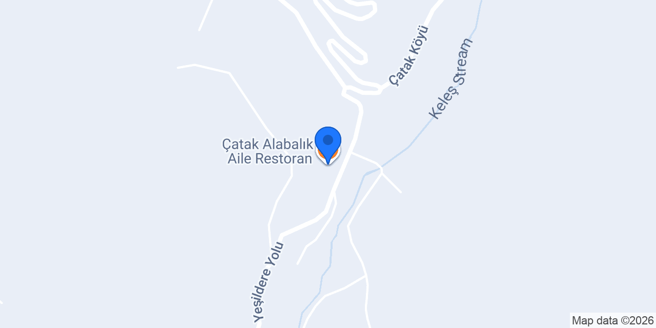 Çatak Alabalık Aile Restoran konumu