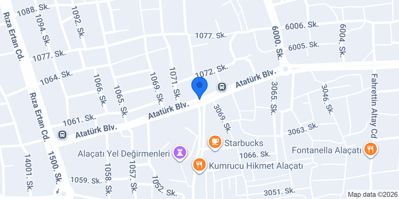 Alaçatı Vip Transfer Aytekin konumu