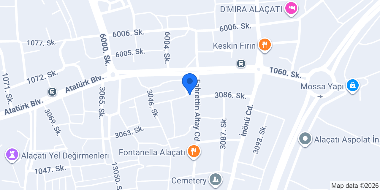 Lodos Alaçatı konumu