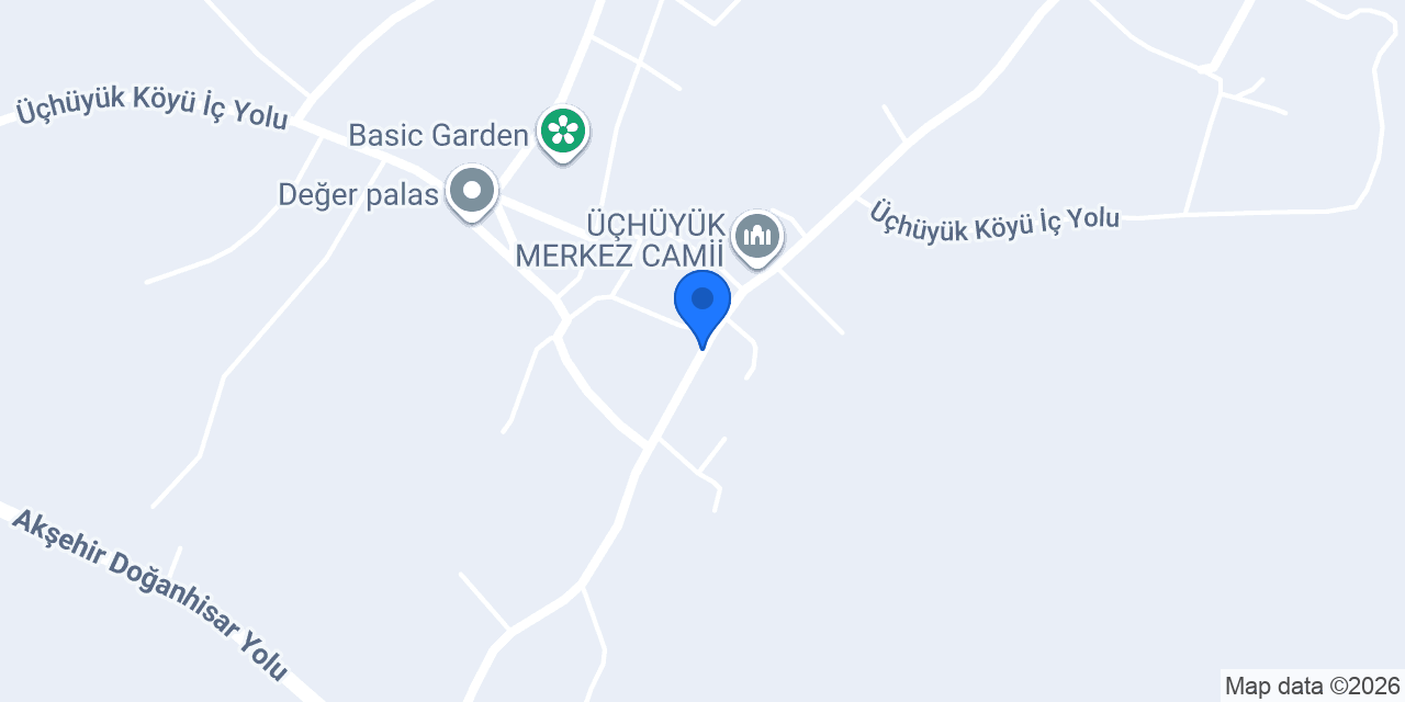 Üçhüyük Köyü Muhtarlığı konumu