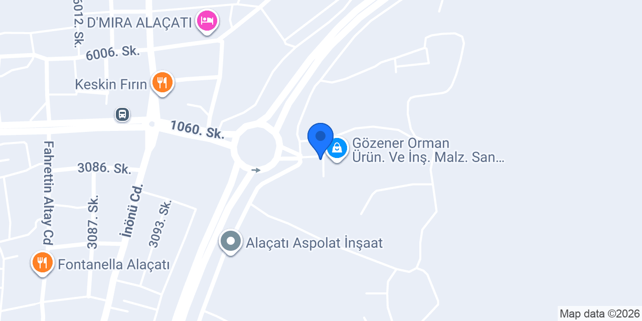 Afşaroğlu Doğaltaş 1923 Alaçatı depo konumu